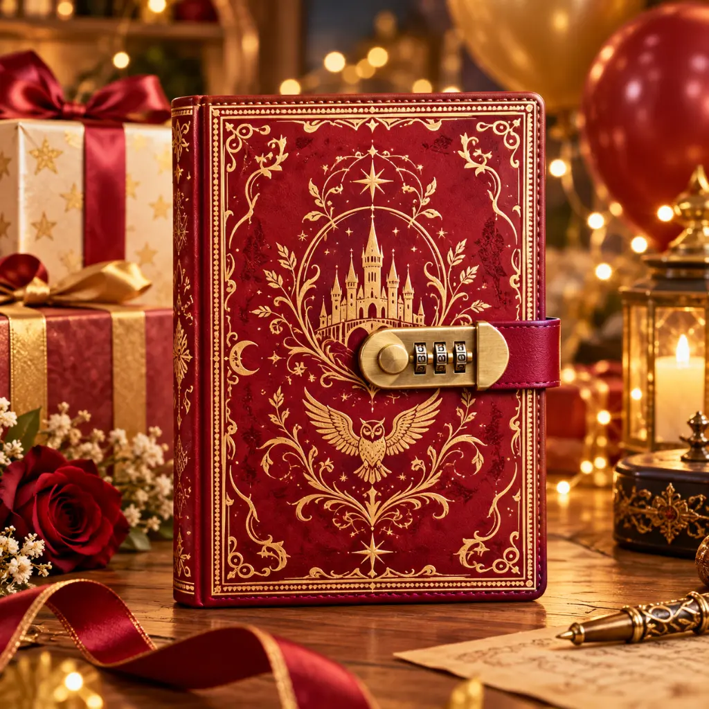 Magical Crimson Lock Diary Celebration.webp