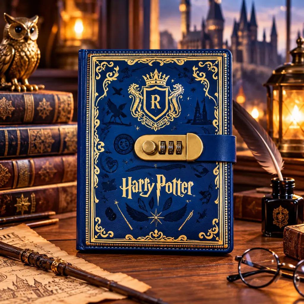 Magical Blue Wizard’s Diary Still Life.webp