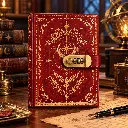 Enchanted Burgundy Journal Still Life.webp