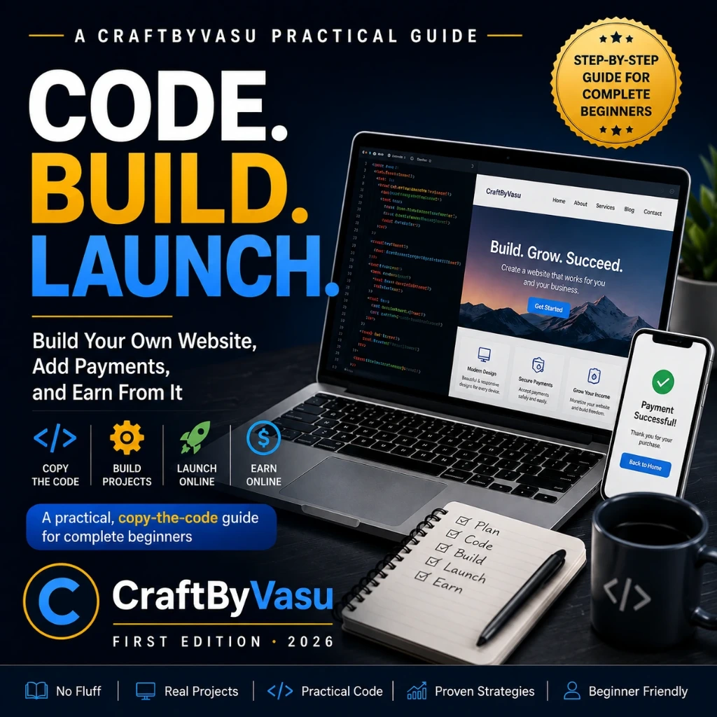 Code. Build. Launch. — Build Your Own Website, Add Payments, and Earn From It