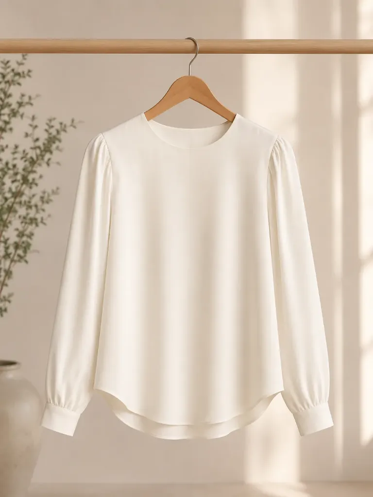 Elegant Solid Casual & Office Wear Top