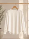 Elegant Solid Casual & Office Wear Top