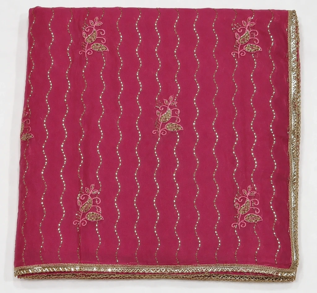 Sage Embroidered Designer Saree