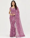 Wavy Sequin Embroidered Saree