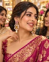 Gold-Tone Floral Kundan Pearl Drop Earrings for Women – Party & Wedding Wear