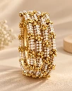 Pearl & Gold Multi-Strand Bracelet