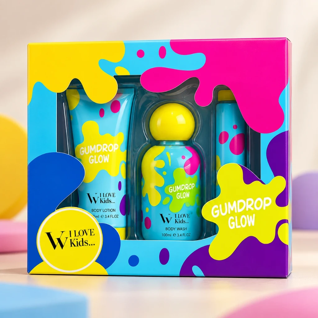 Gumdrop Glow Kids Bath Gift Set