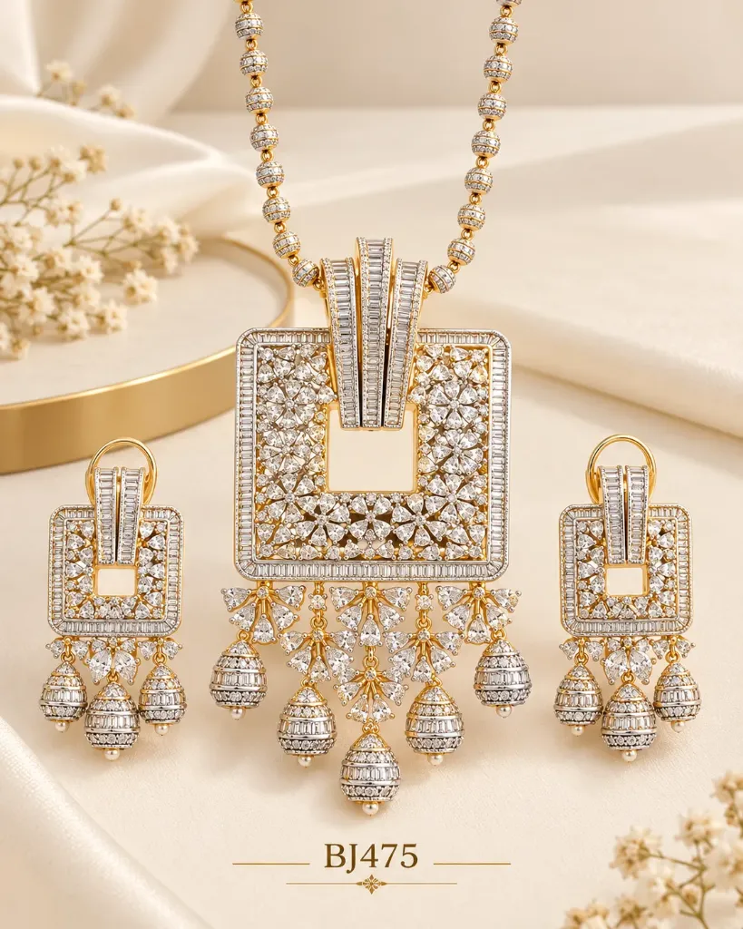 Royal Square AD Jewellery Set