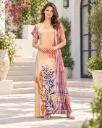 Elegant Peach Botanical Modal Nightgown