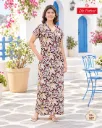 Women's Floral Print Long Nightgown
