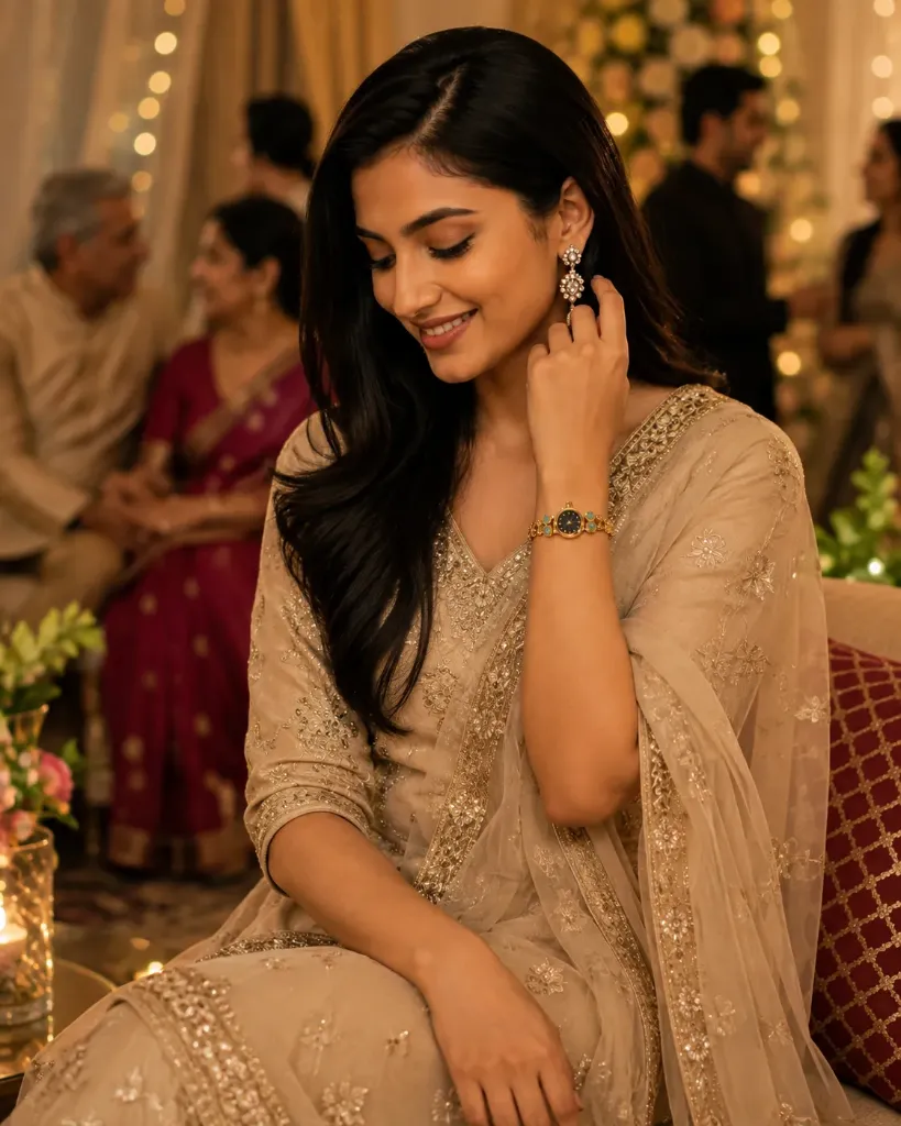 Elegant Gold Charm Watch