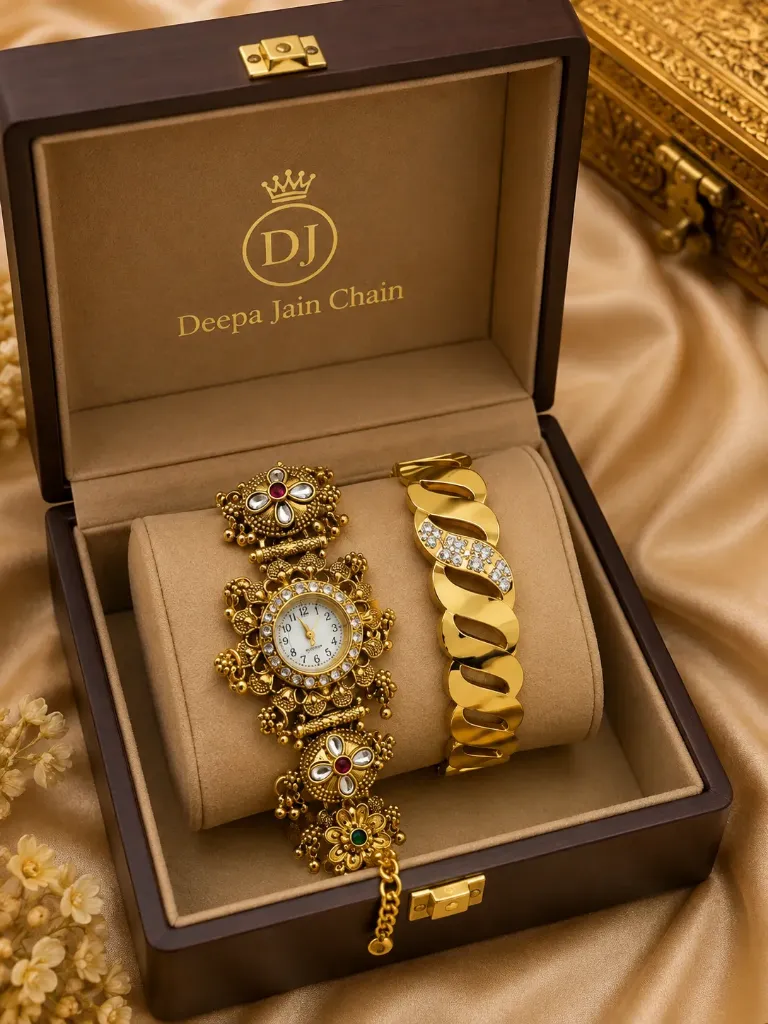 LUXURY WATCH WITH BRASLRT