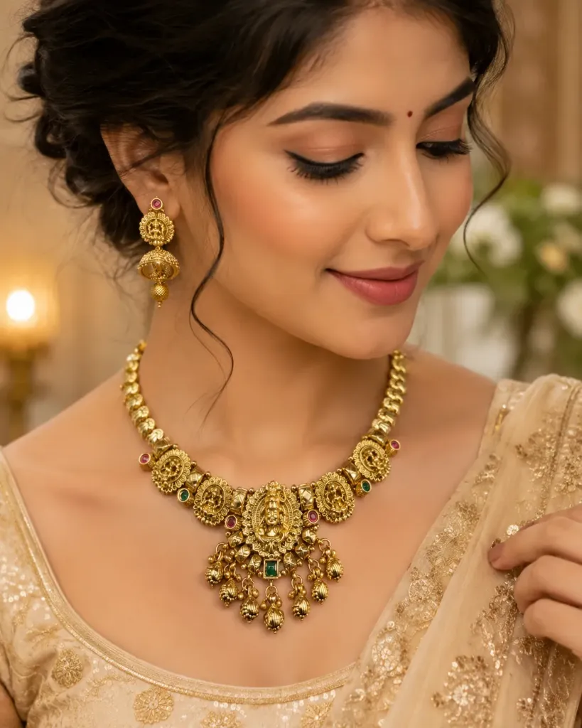 **Rose Gold Traditional Jewellery Set